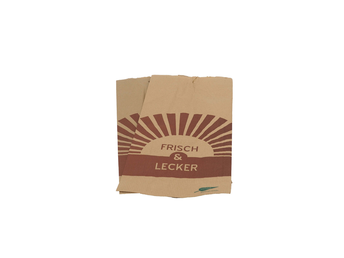 600 Stück HUTNER Bäckerbeutel Aus Kraftpapier – Braun, Faltenbeutel 120+50 X 230 Mm