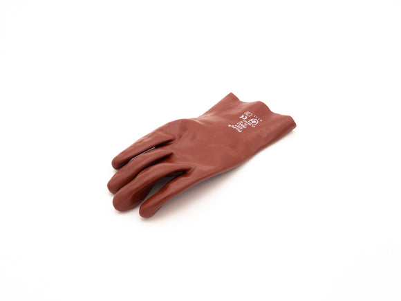 1 Paar Säureschutz-Handschuhe PVC rot kurz 27 cm lang MÄVO