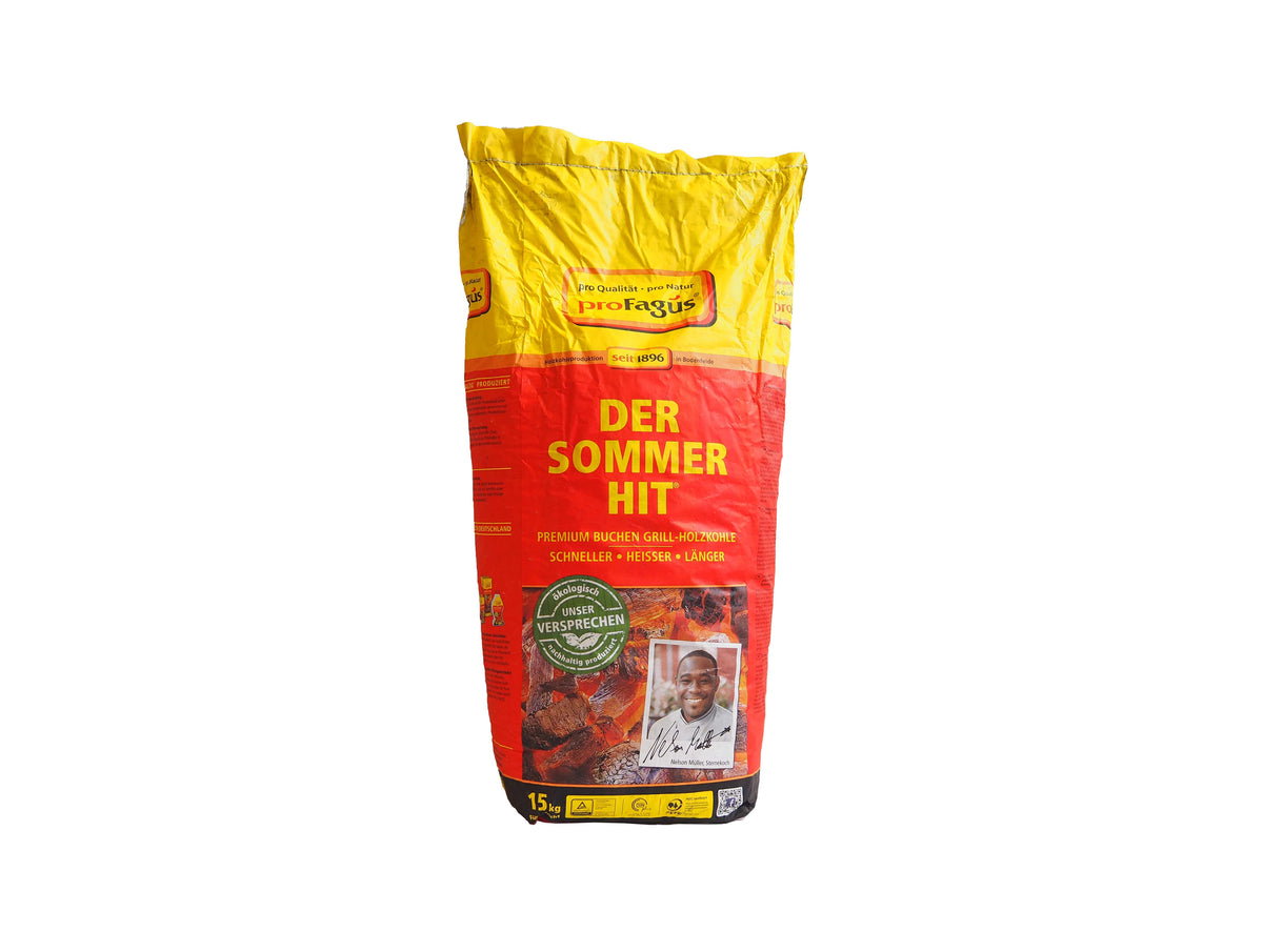15 kg Sack Holzkohle Sommerhit Profagus