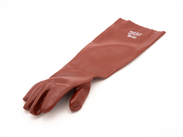 salzsäure handschuhe 1 Paar Säureschutz-Handschuhe PVC rot lang 58 cm lang