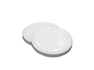 48 Stück Deckel für Gläser 100 mm weiß