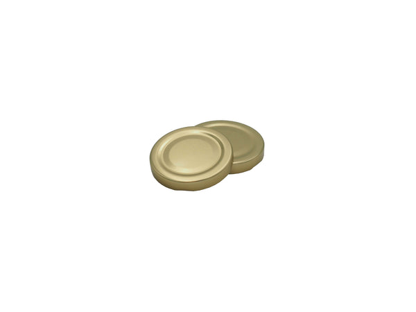50 Stück Twist-off-Deckel 66 mm gold