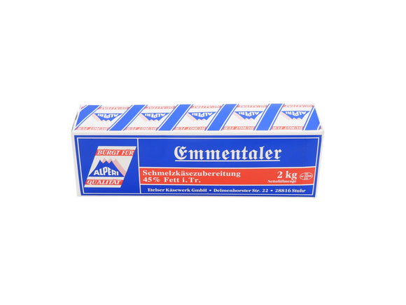 Emmentaler Schmelzkäseblock 45 % Fett i.d.Tr., 2 Kg Block MÄVO
