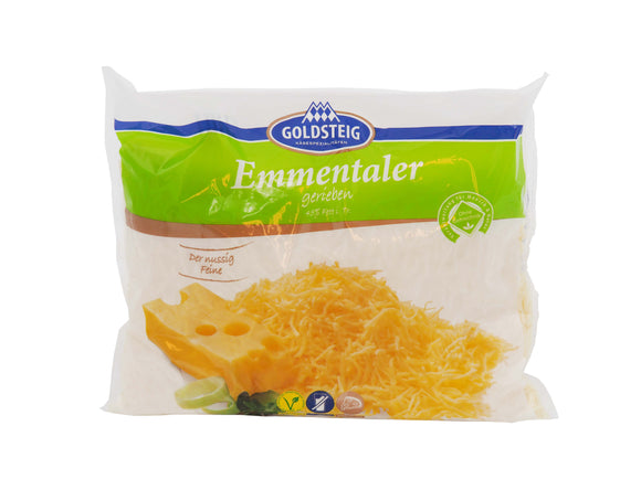 Goldsteig Emmentaler gerieben 45% Fett i.d.Tr., 1 kg Beutel MÄVO