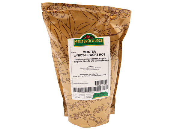 Gyrosgewürz rot 1 kg Beutel MÄVO