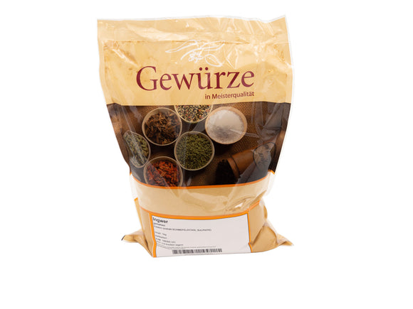 Ingwer gemahlen 1 kg Beutel MÄVO