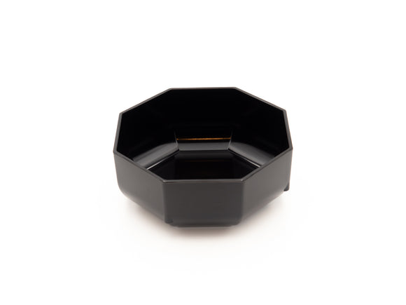 Kunststoffschale schwarz achteckig 18 cm MÄVO