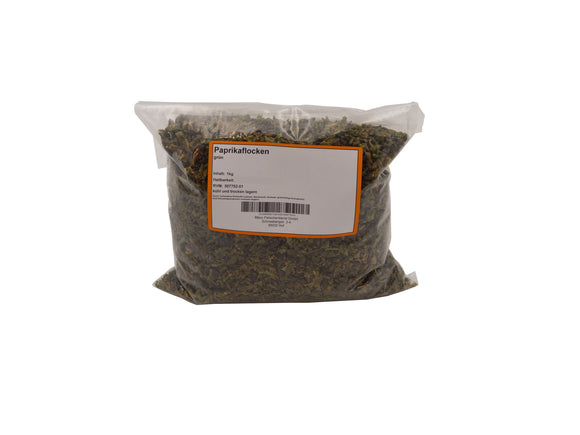 Paprikaflocken grün 1 kg Beutel MÄVO
