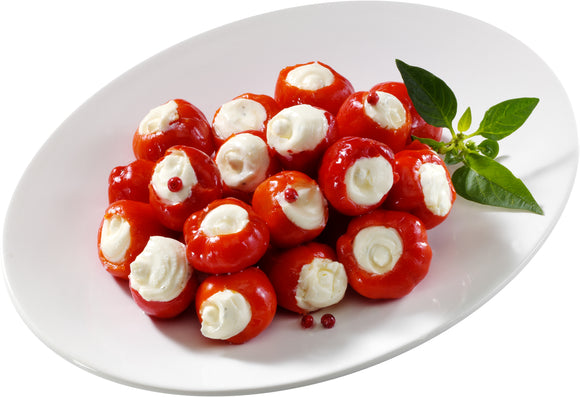 Peppadews gefüllt mit Frischkäse Dahlhoff 1 kg Schale MÄVO