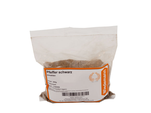 Pfeffer schwarz gemahlen 250 g Beutel MÄVO