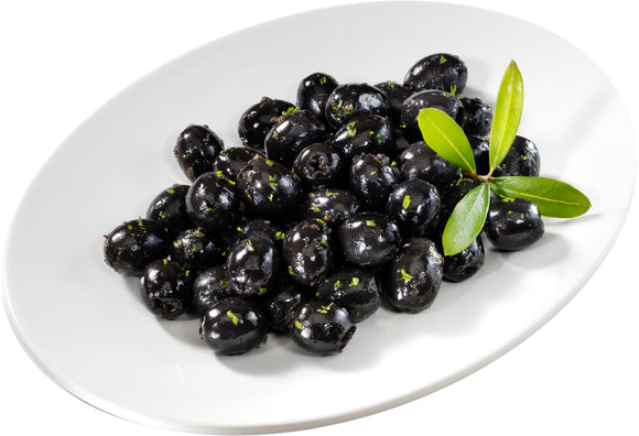 Schwarze Oliven (geschwärzt) Dahlhoff 600 g Schale MÄVO